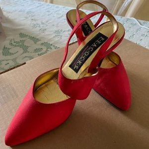 Pretty Red sling back dress shoe. Never worn
